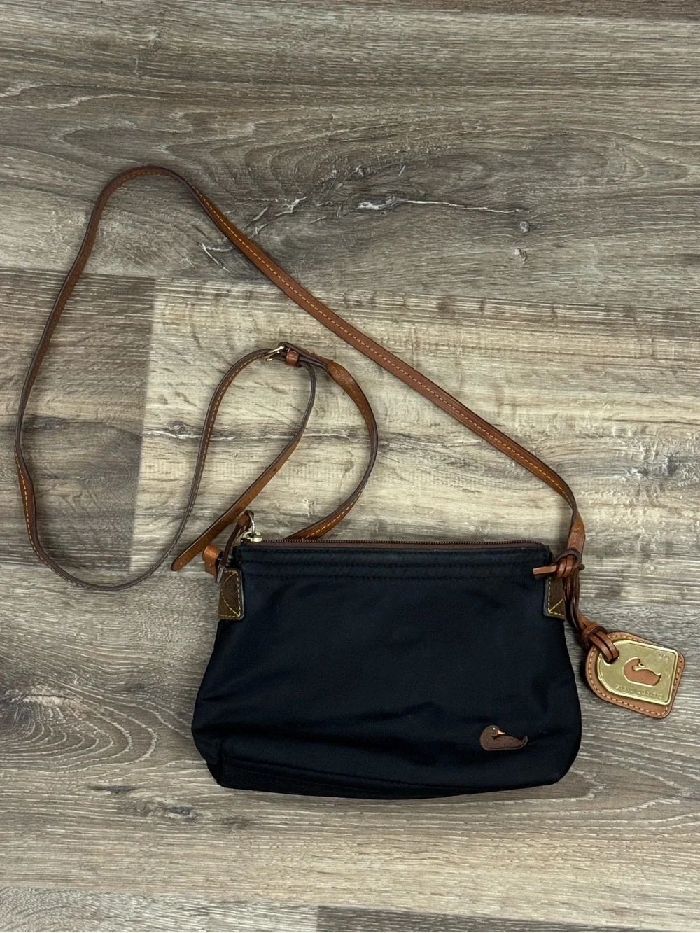 Dooney and Burke Duck Embroidered Crossbody Purse